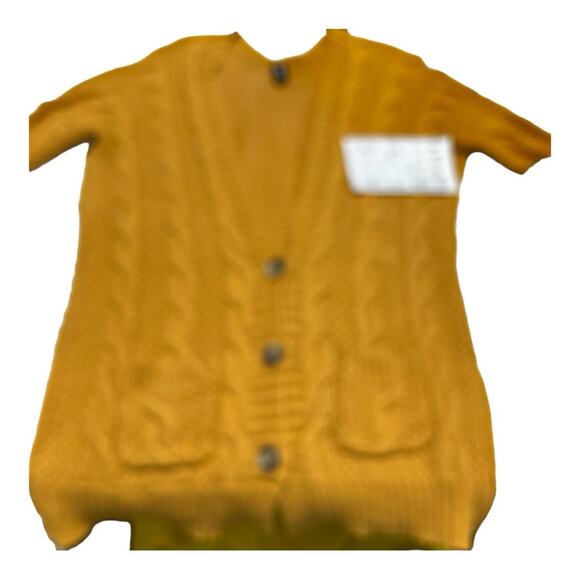 Agnes and Dora tunic length button down knit cardigan. 2x. Long sleeve pockets - Picture 2 of 9